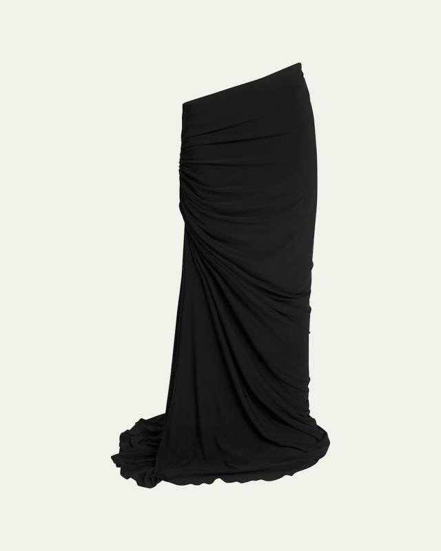 Ruched Long Skirt